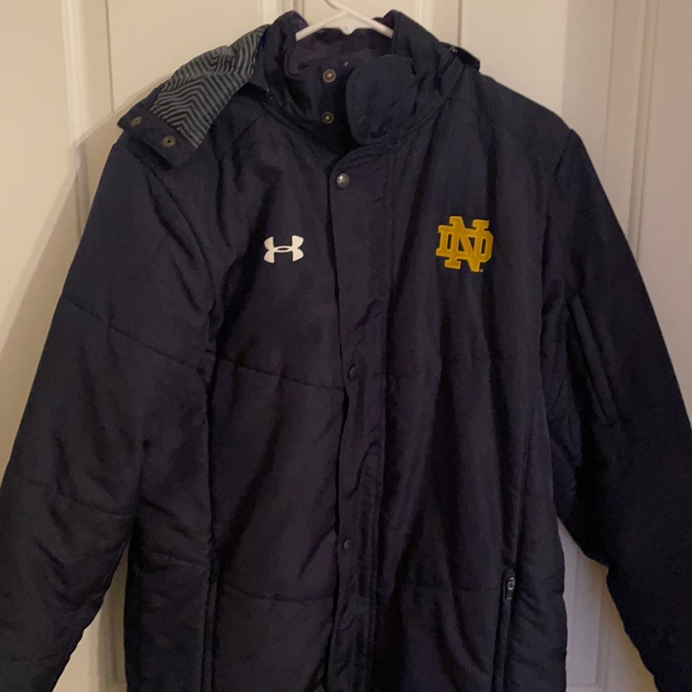 Notre Dame Parka (navy & gold)